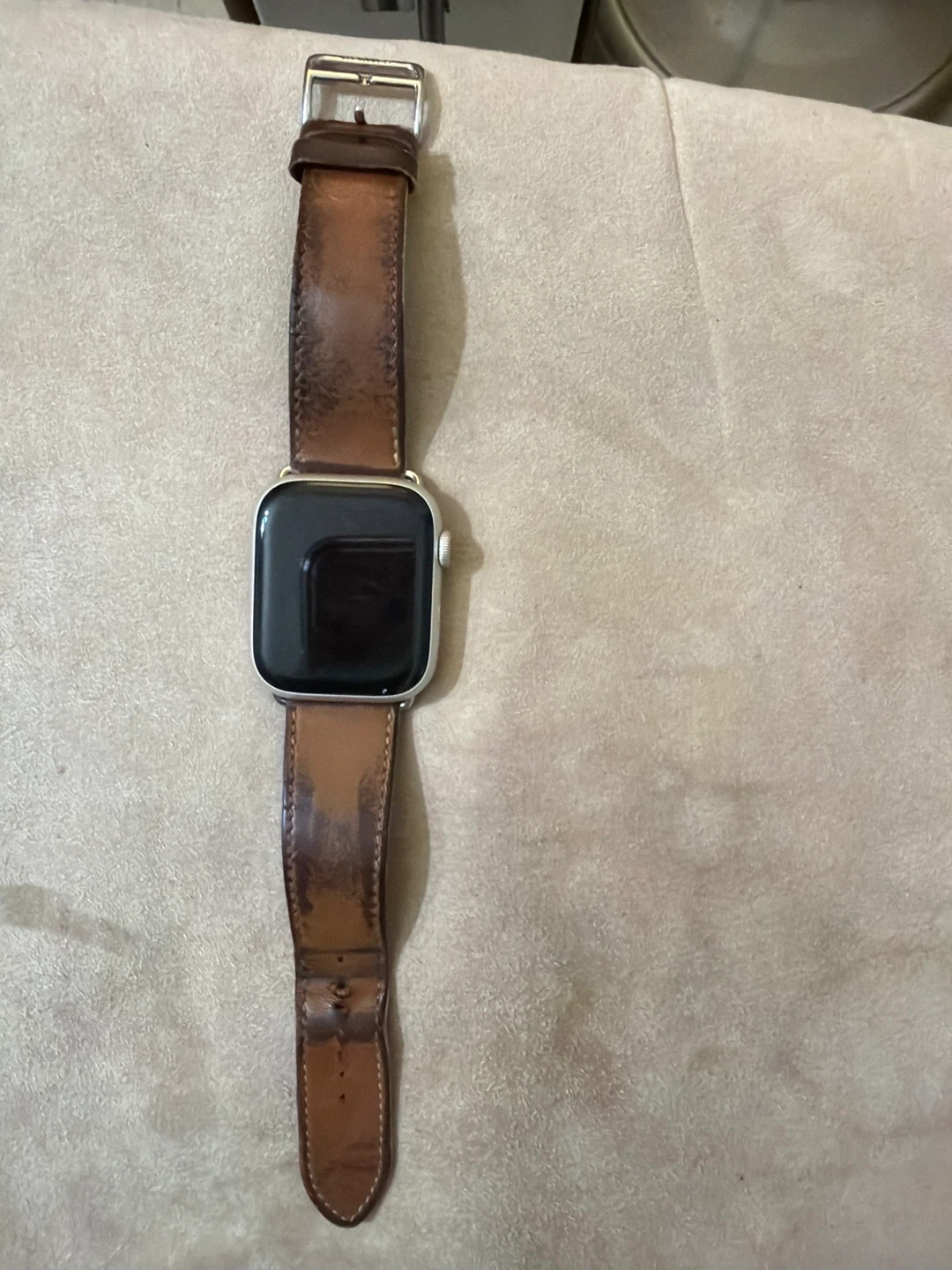 Apple Watch Series 7 with Leather Band