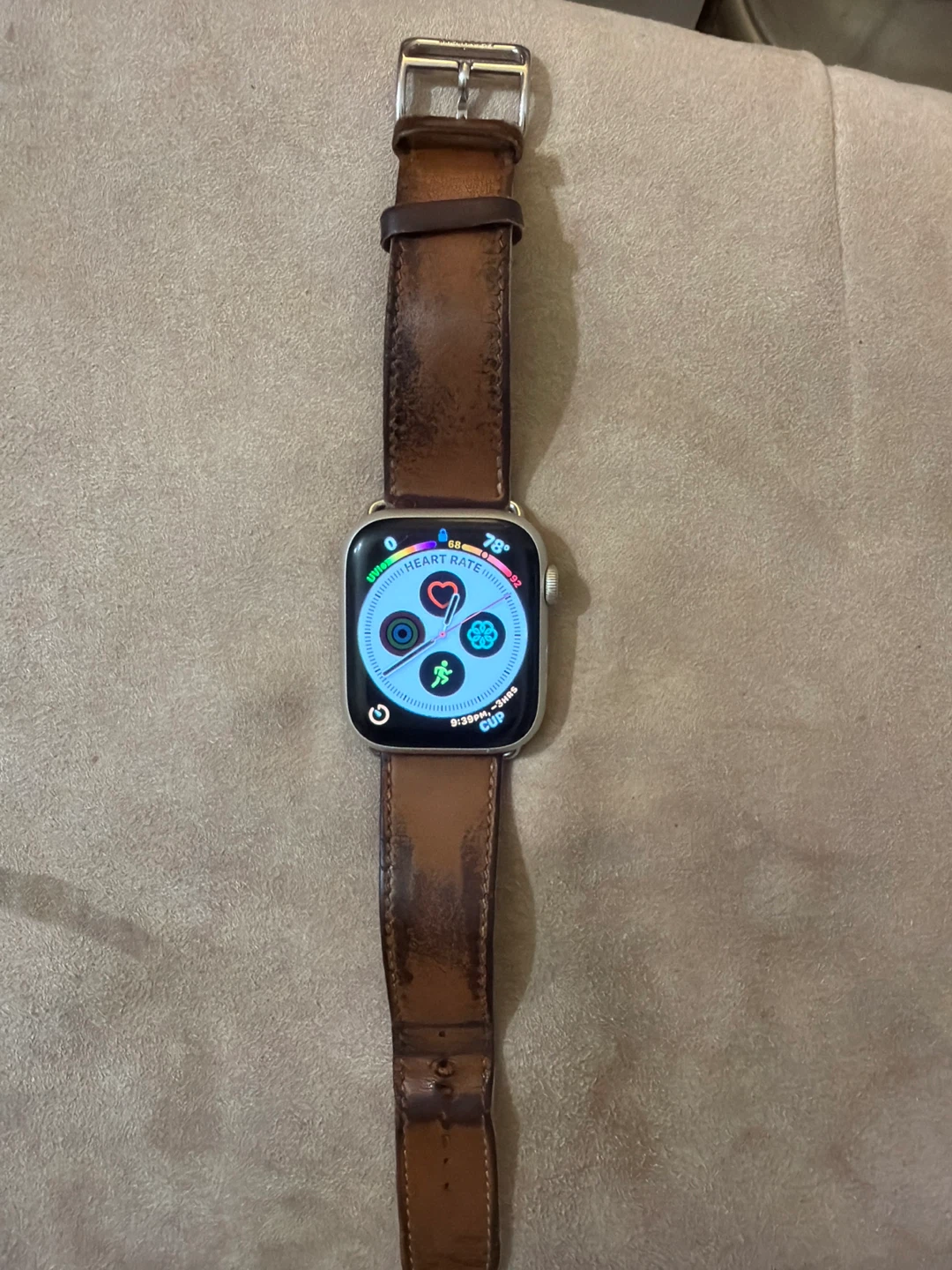 Apple Watch Series 7 with Leather Band - photo 4