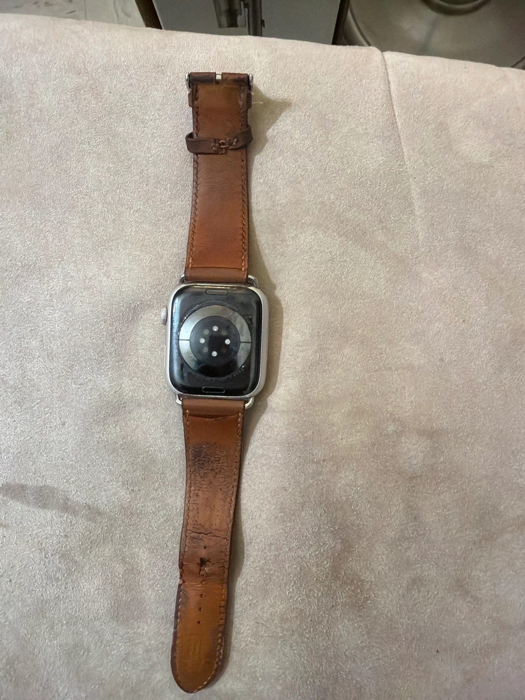 Apple Watch Series 7 with Leather Band - photo 2