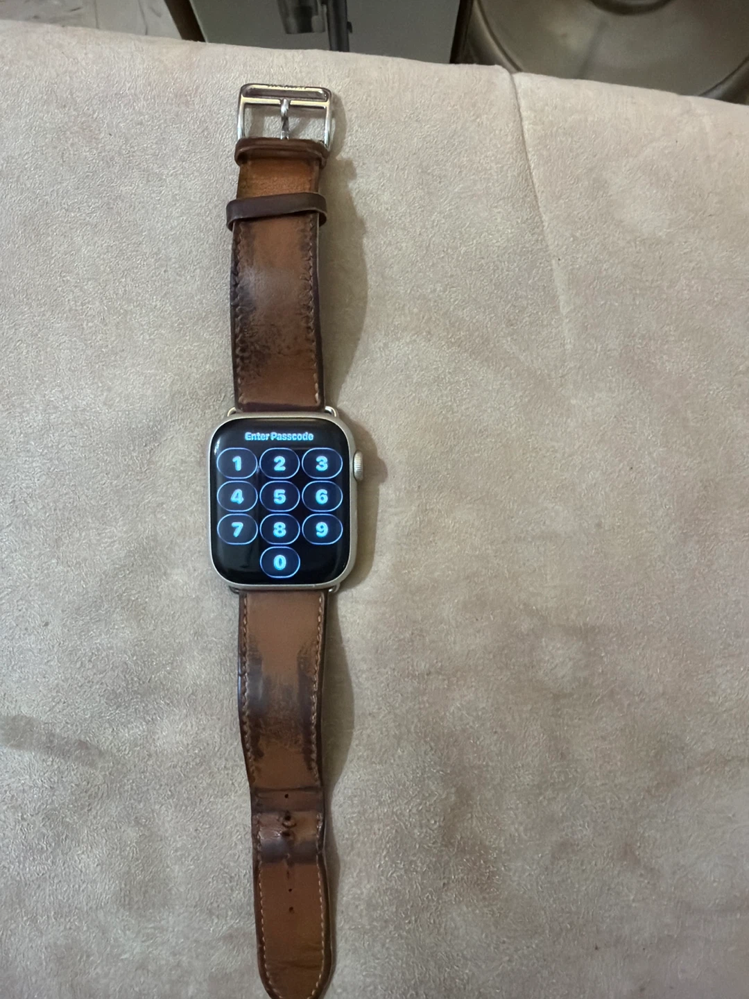 Apple Watch Series 7 with Leather Band - photo 3
