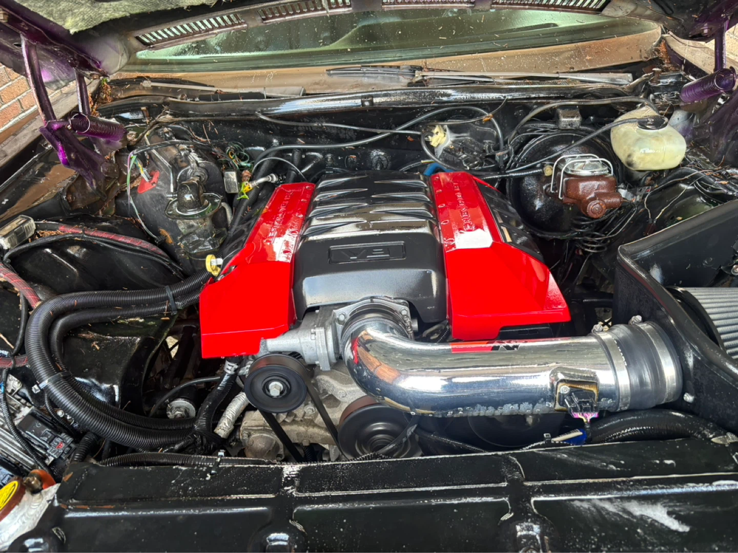 Custom Chevy Engine with K&N Intake - photo 2