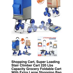 Lenbest Super Loading Stair Climber Grocery Cart