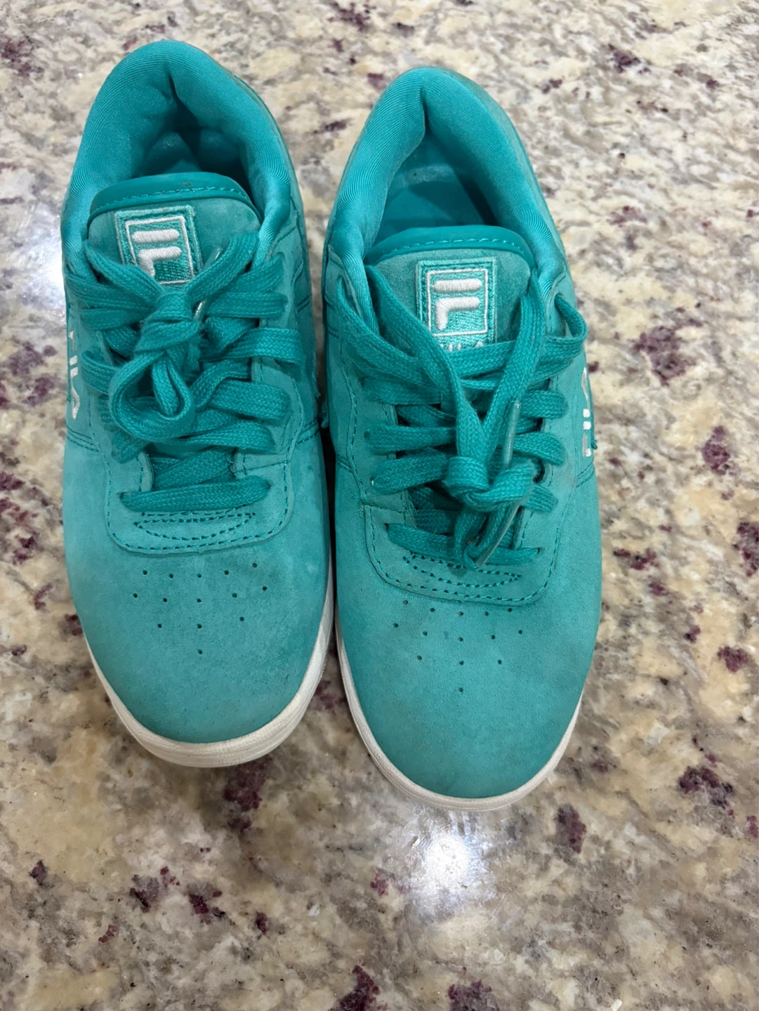 Turquoise Fila Sneakers size 5.5