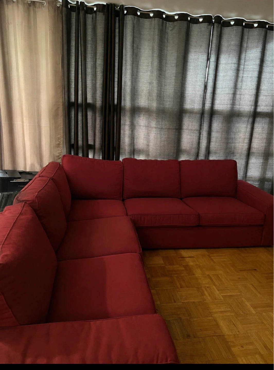 Red Sectional Sofa move out sale