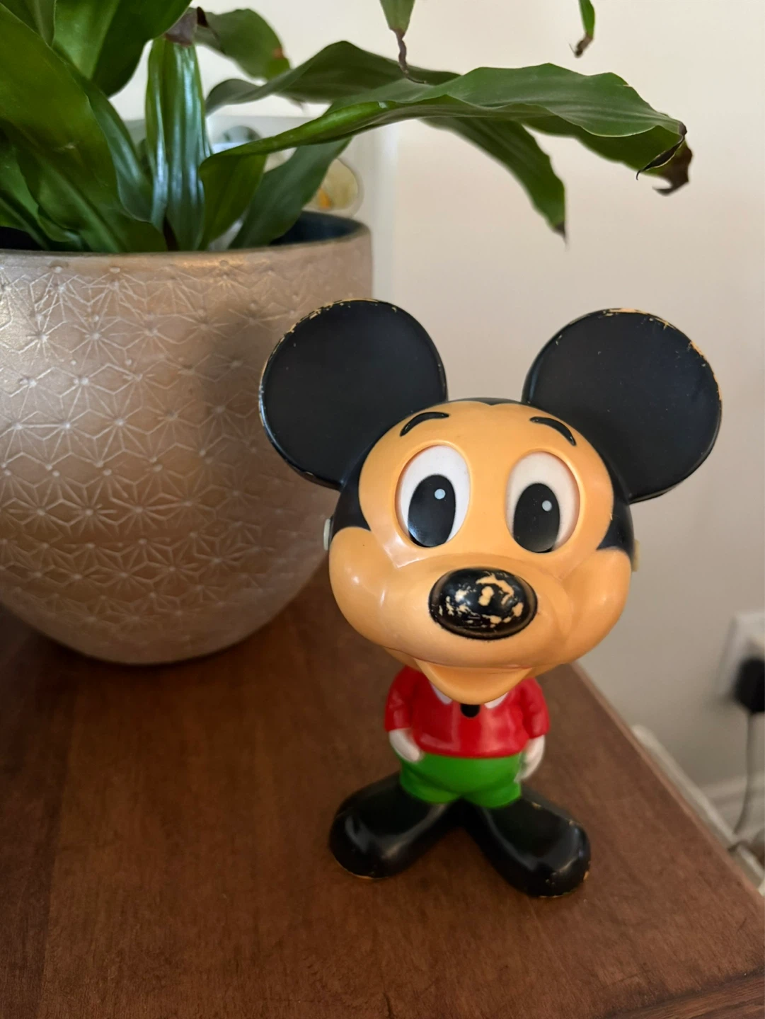 Vintage 1976 Mickey Mouse Toy Figurine