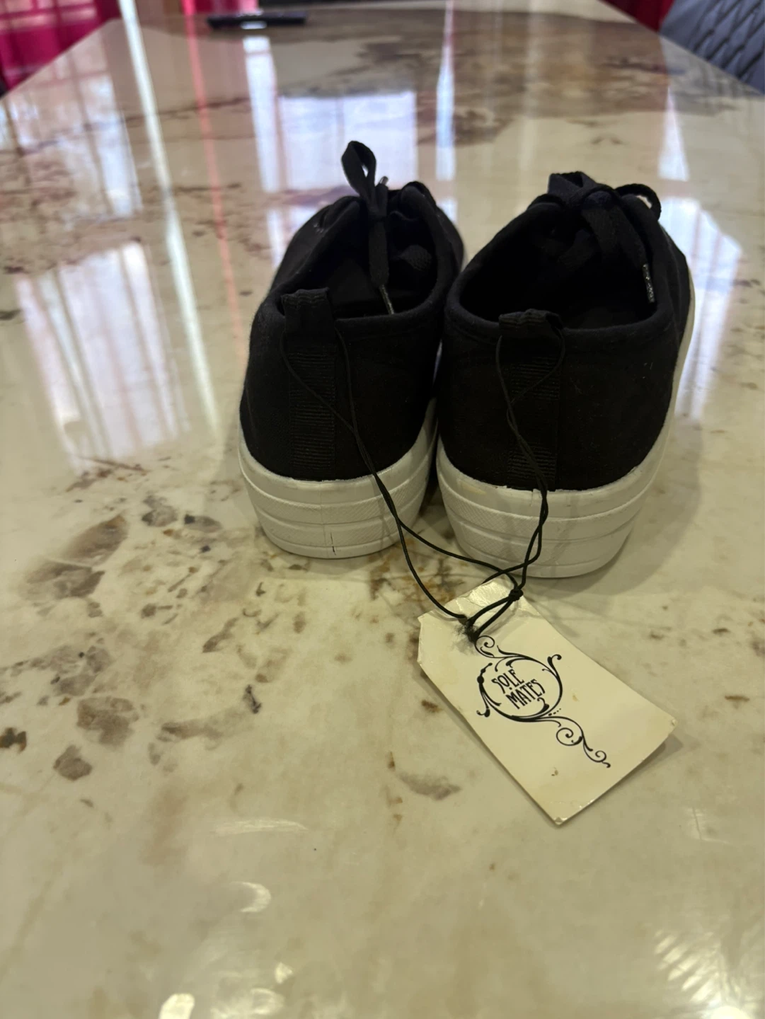 Black Canvas Sneakers - Size 7 - photo 4