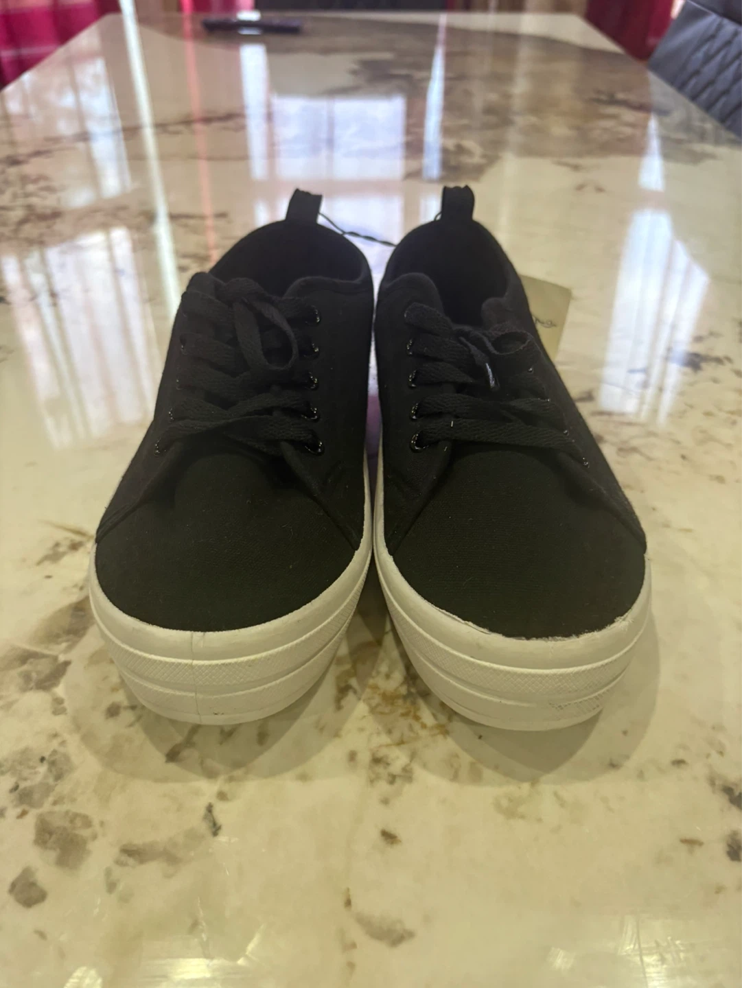 Black Canvas Sneakers - Size 7 - photo 2