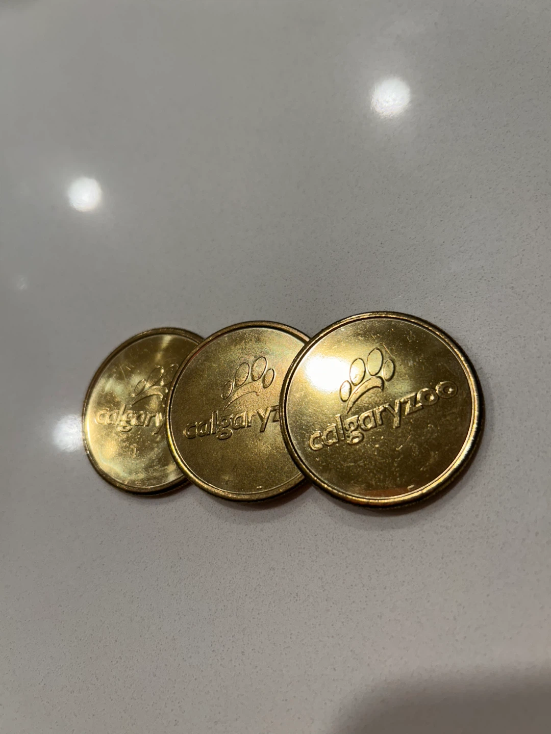 Lot of 3 Calgary Zoo Souvenir Collector Coins - photo 2