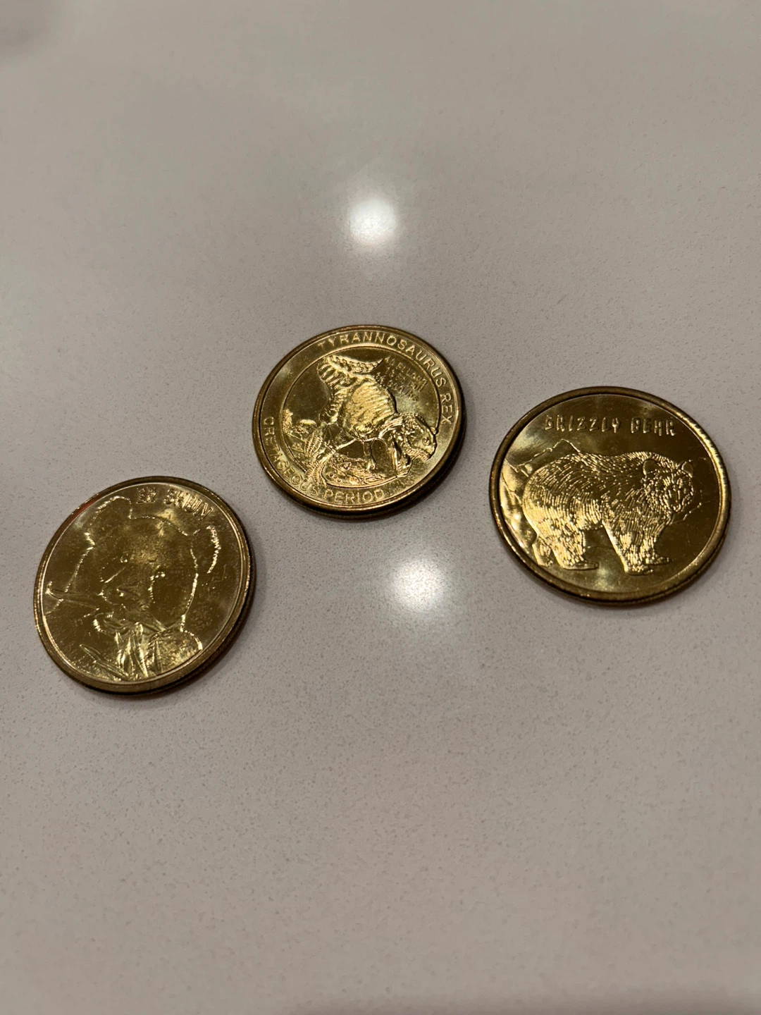 Lot of 3 Calgary Zoo Souvenir Collector Coins