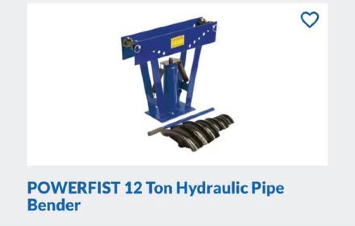 POWERFIST 12 Ton Hydraulic Pipe Bender