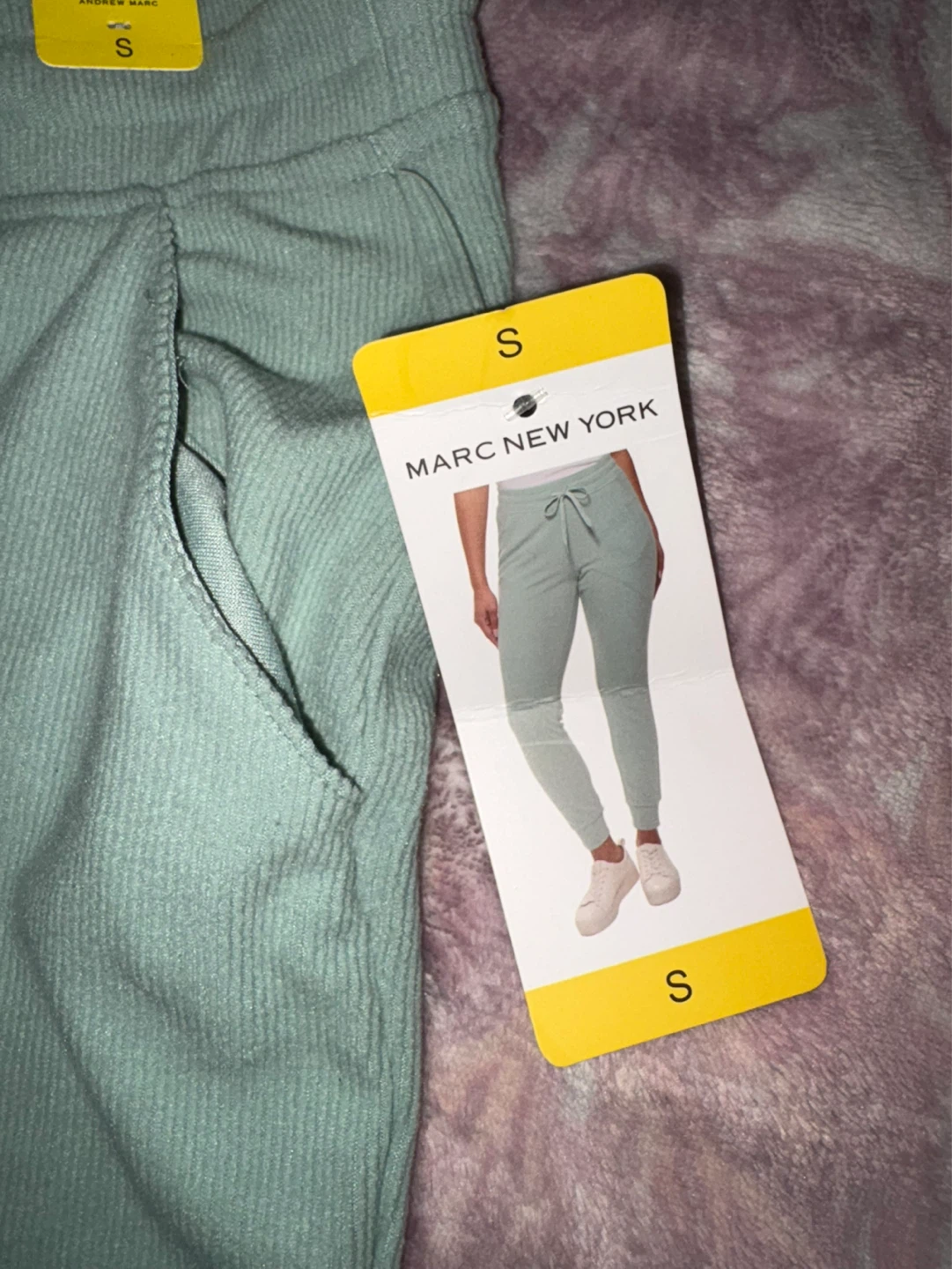 Marc New York Andrew Marc  Joggers Sweatpants Size S Green - photo 2