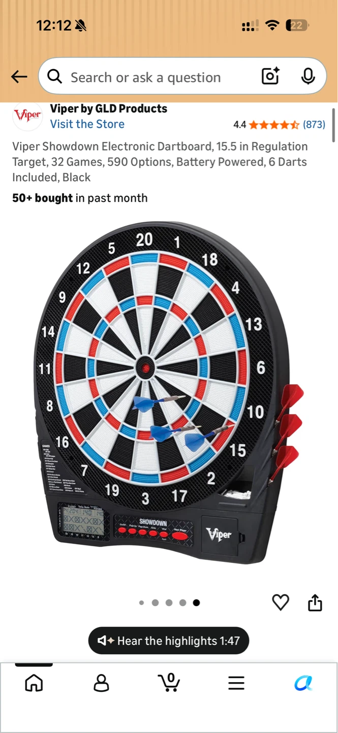 Electronic Dartboard - Black - photo 3
