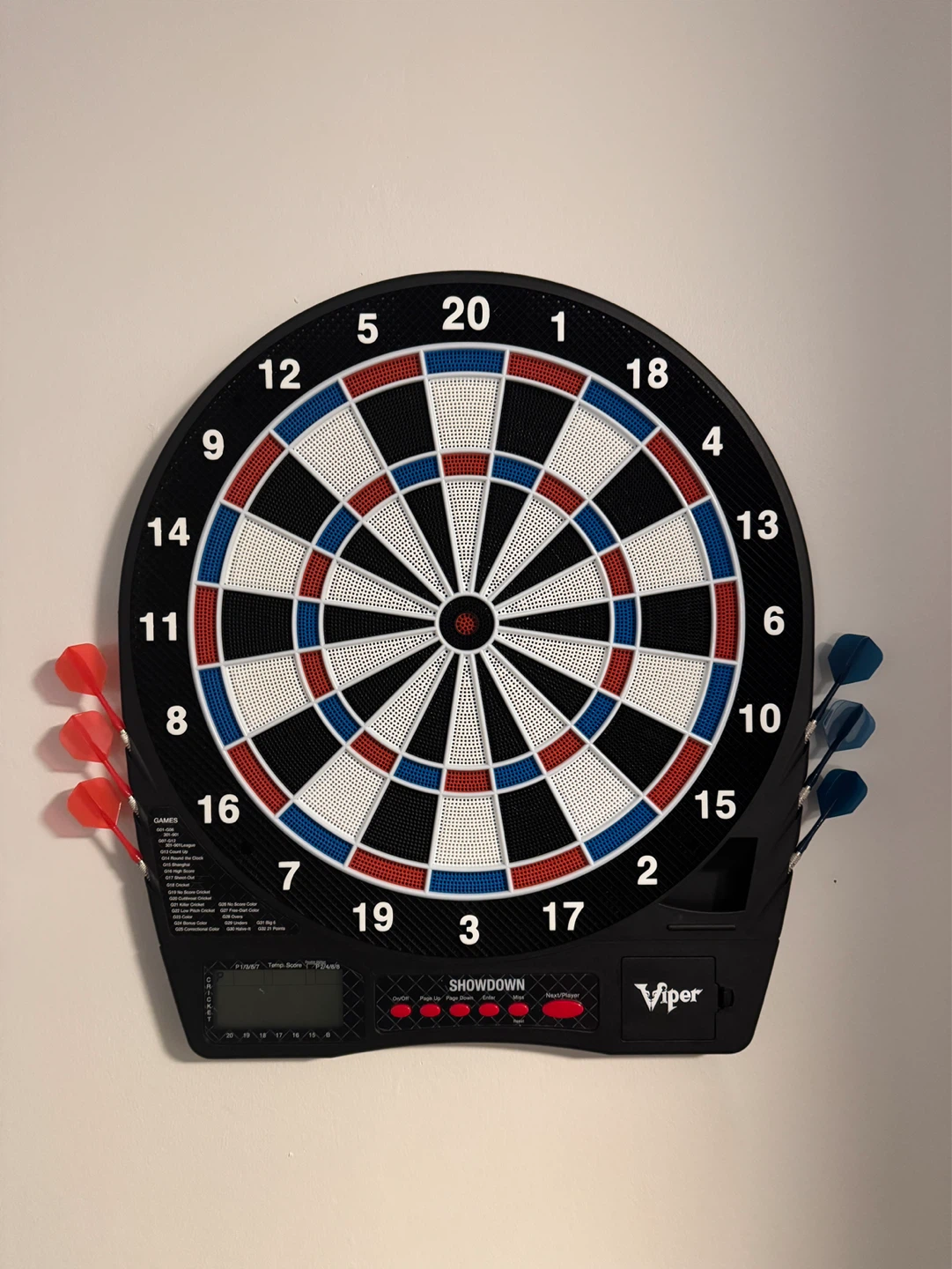 Electronic Dartboard - Black