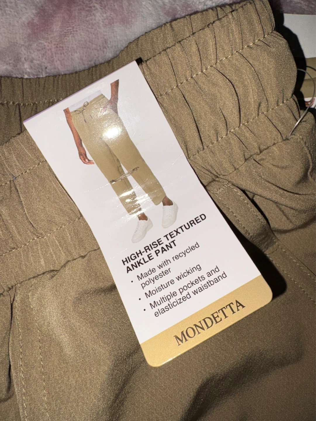 Mondetta High-Rise Textured Ankle Pants - XS - photo 3
