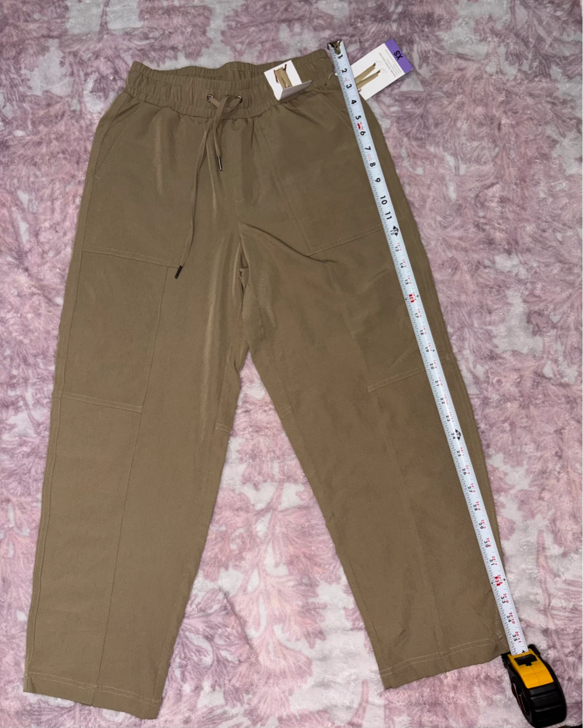 Mondetta High-Rise Textured Ankle Pants - XS - photo 5