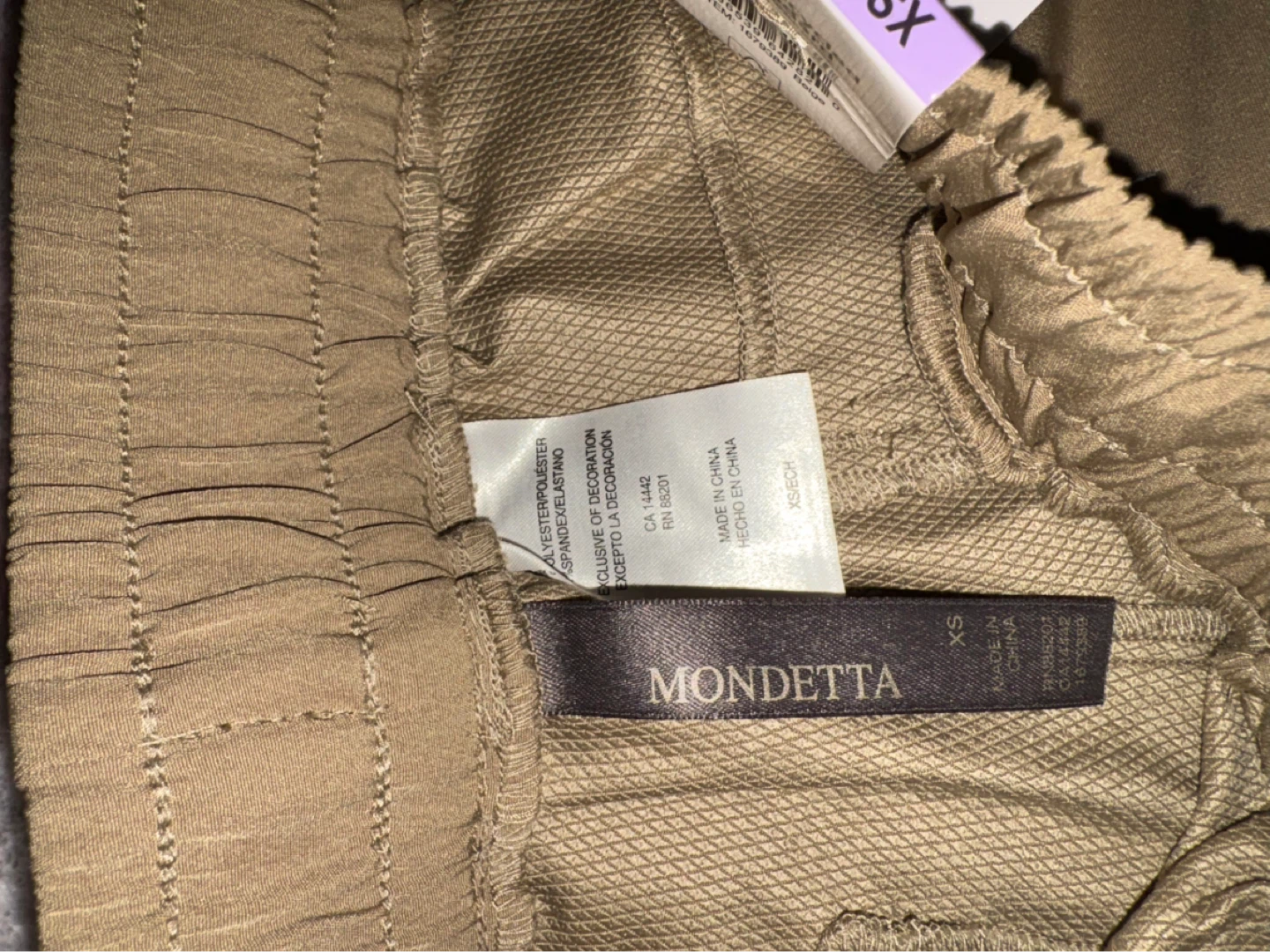 Mondetta High-Rise Textured Ankle Pants - XS - photo 4