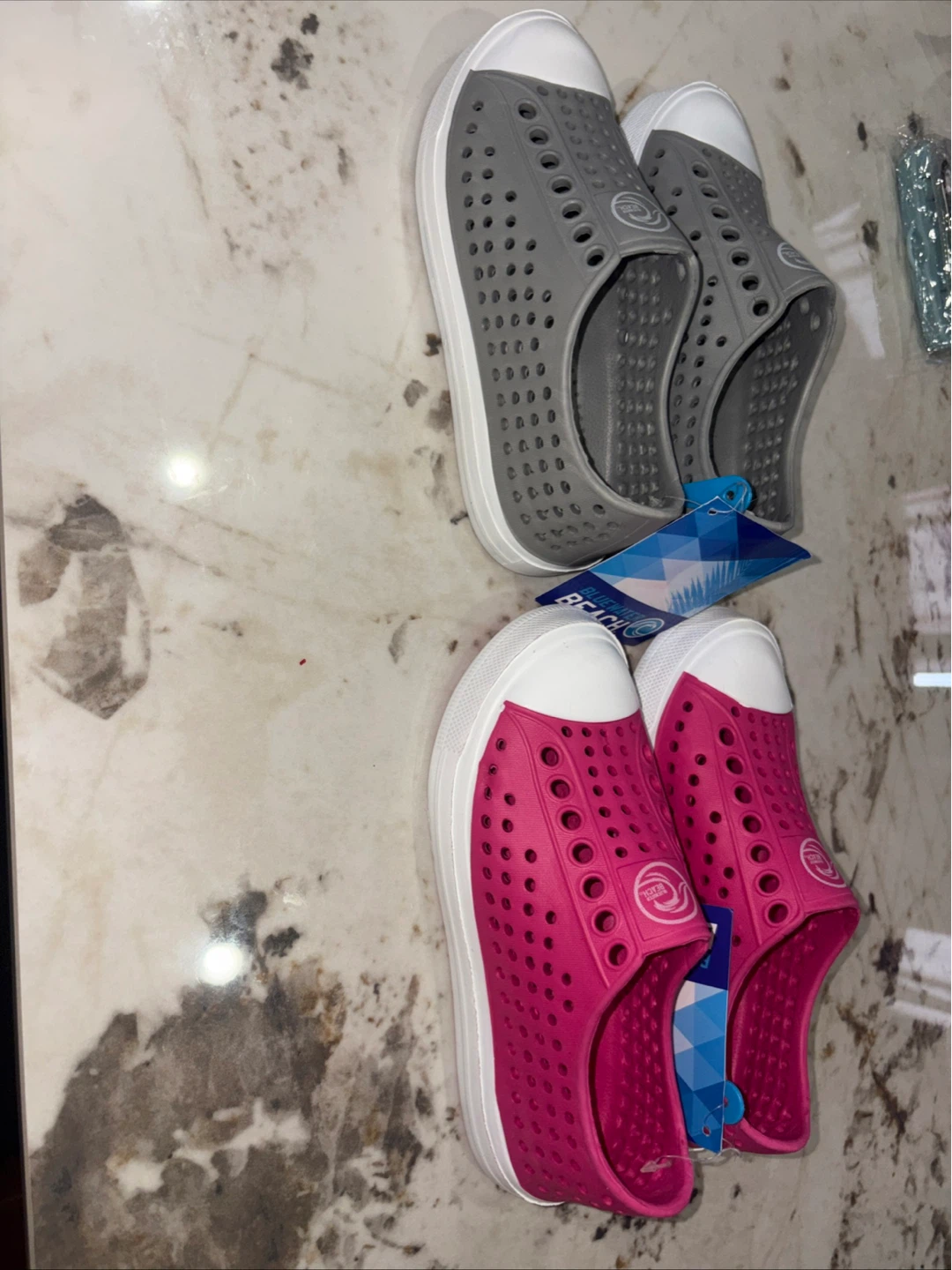 Blue Water Beach Water Shoes - Pink & Grey - photo 2