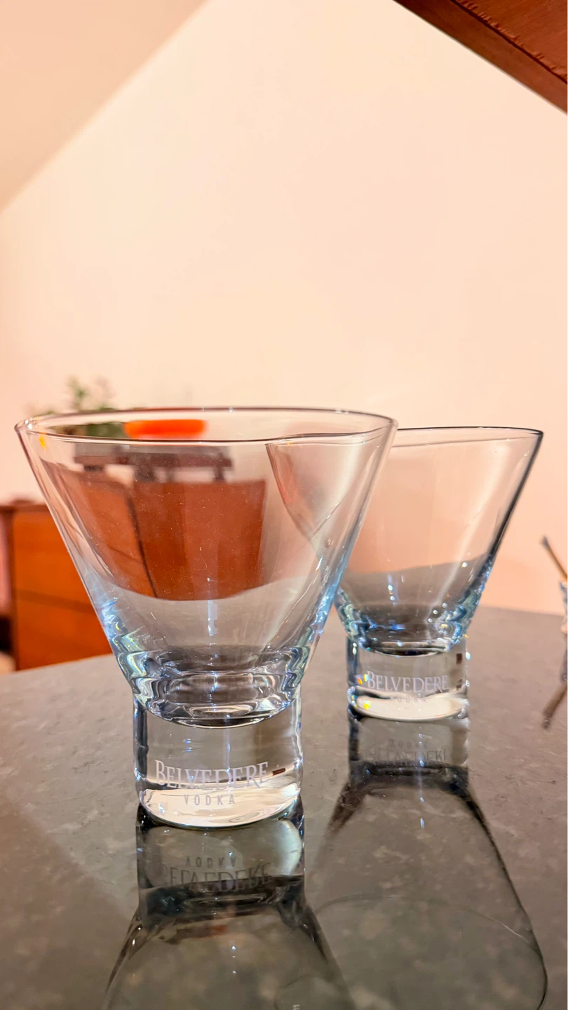 Belvedere Vodka Martini / Cocktail Glasses – Set of 2