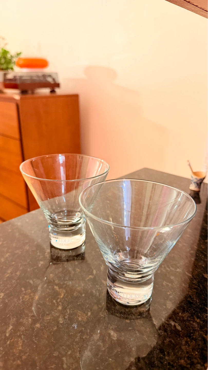 Belvedere Vodka Martini / Cocktail Glasses – Set of 2 - photo 3