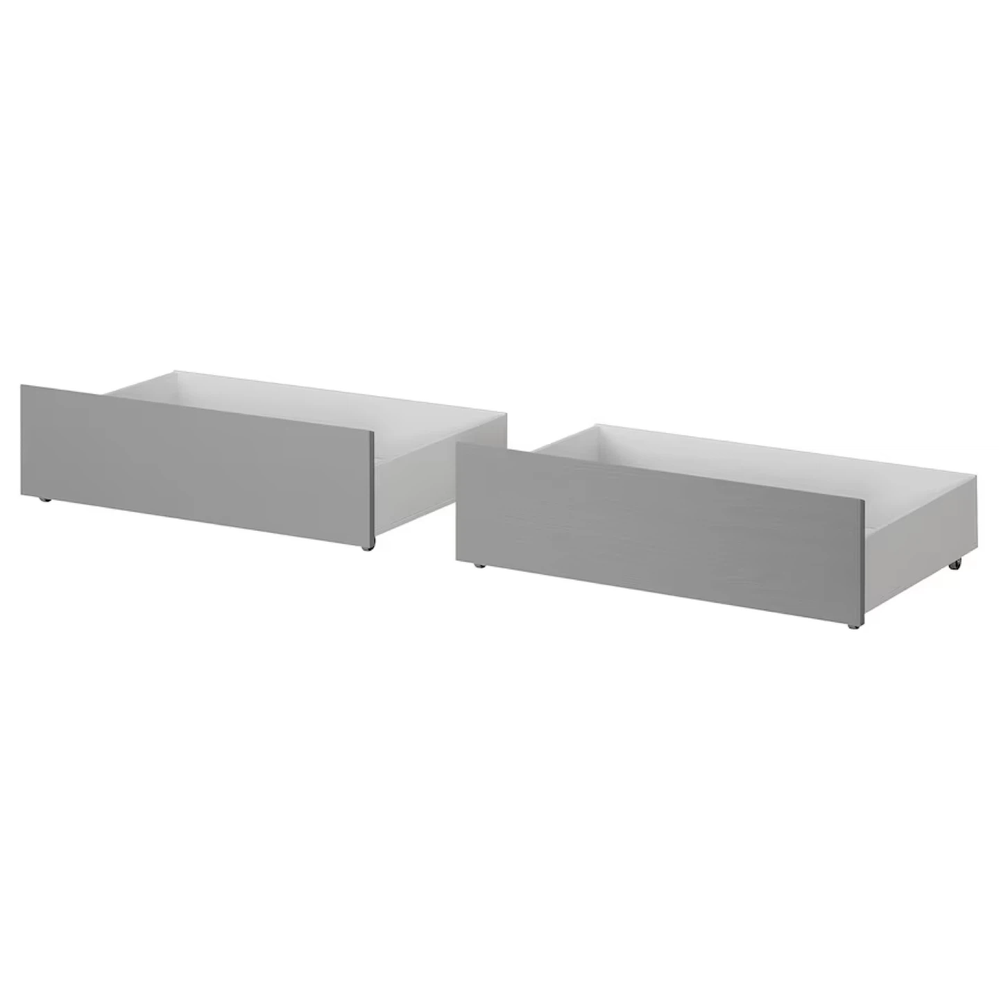 Malm IKEA Grey Queen Size Bed Frame with 2 Drawers - photo 3