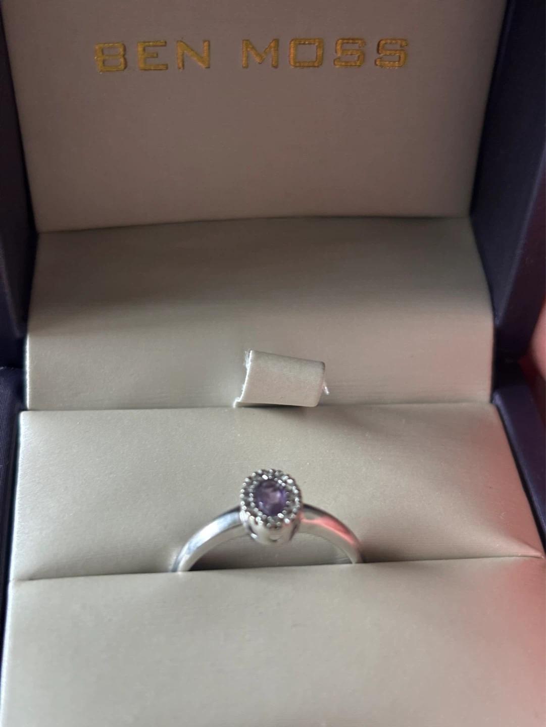 Ben Moss Sterling Silver Amethyst Ring
