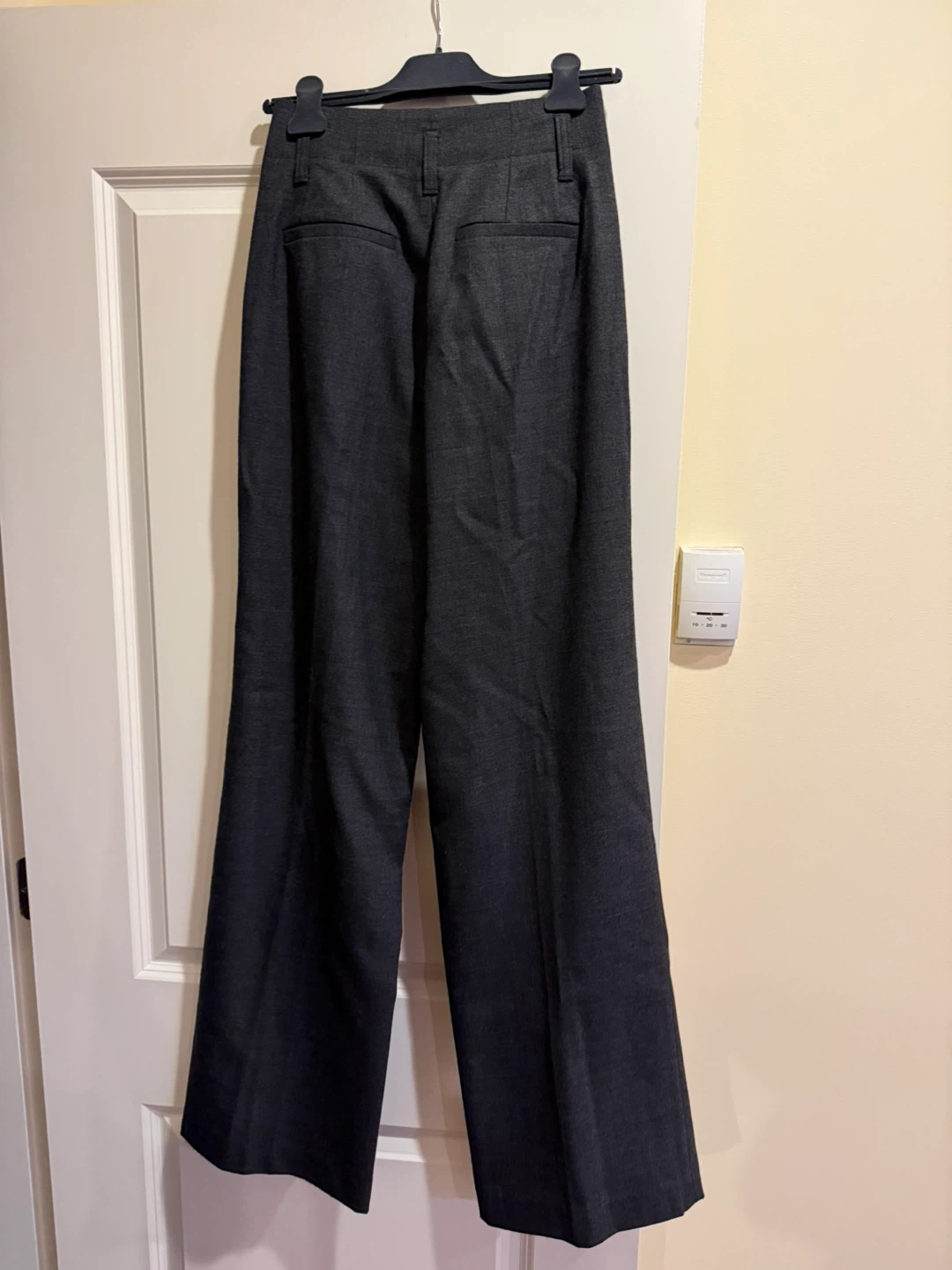 Michael Kors Grey Wool Blend Wide Leg Trousers Size 0 - photo 2