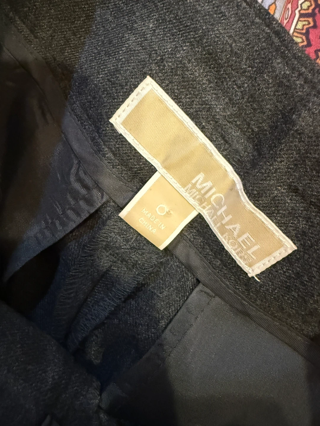 Michael Kors Grey Wool Blend Wide Leg Trousers Size 0 - photo 3