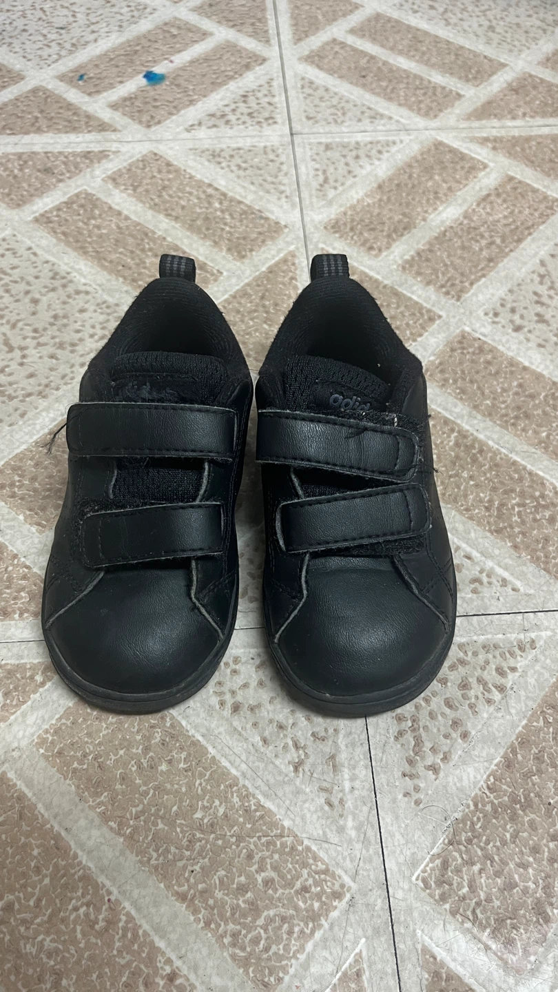 Adidas Kids Black Velcro Sneakers Size 6K