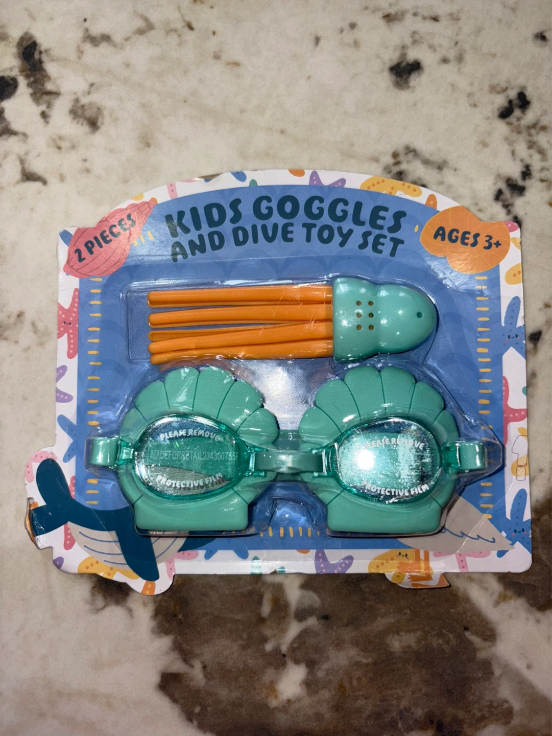 Kids Goggles and Dive Toy Set - Ages 3+
