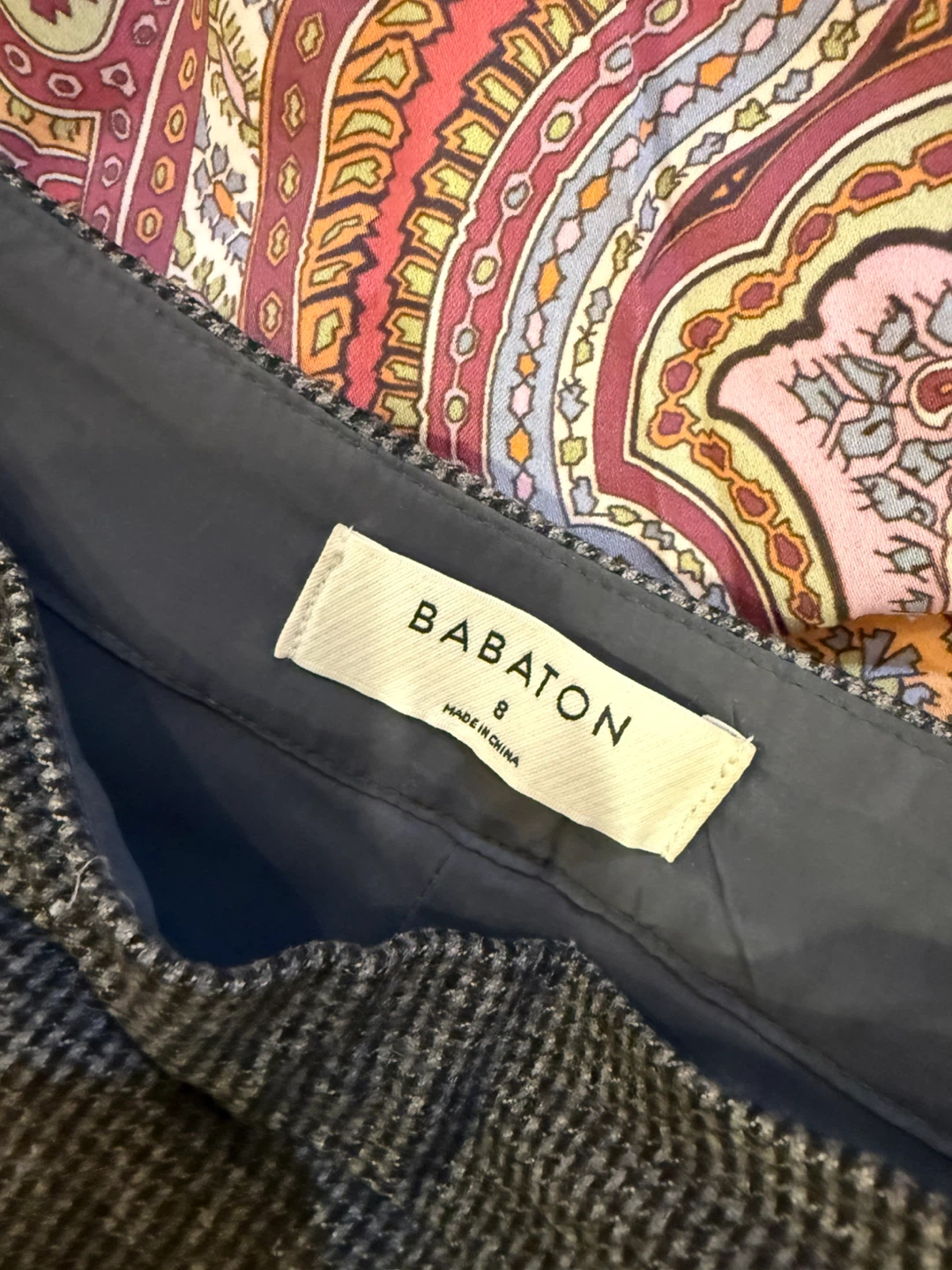 Babaton Stretch Wool Cashmere Dress Pants Size 8 - photo 3