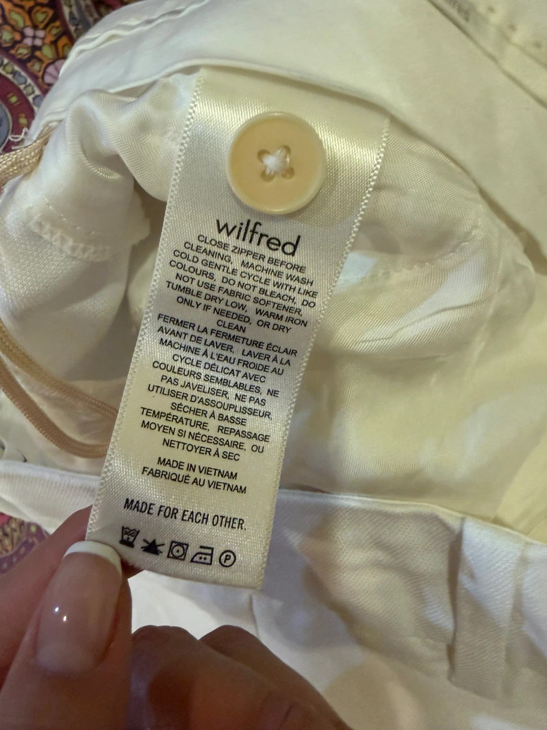 Wilfred White Linen Blend Pants Size 6 - photo 4