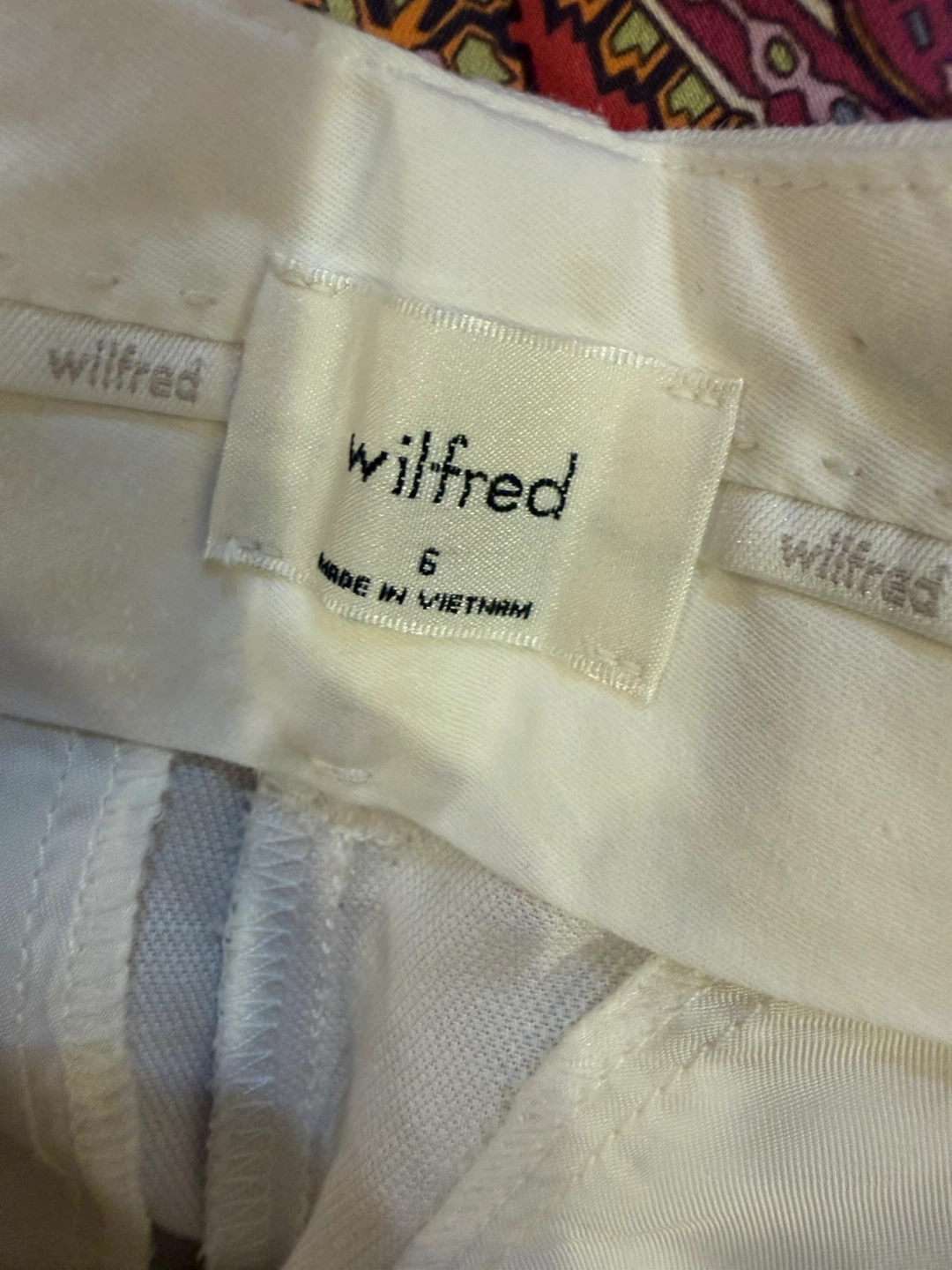 Wilfred White Linen Blend Pants Size 6 - photo 3