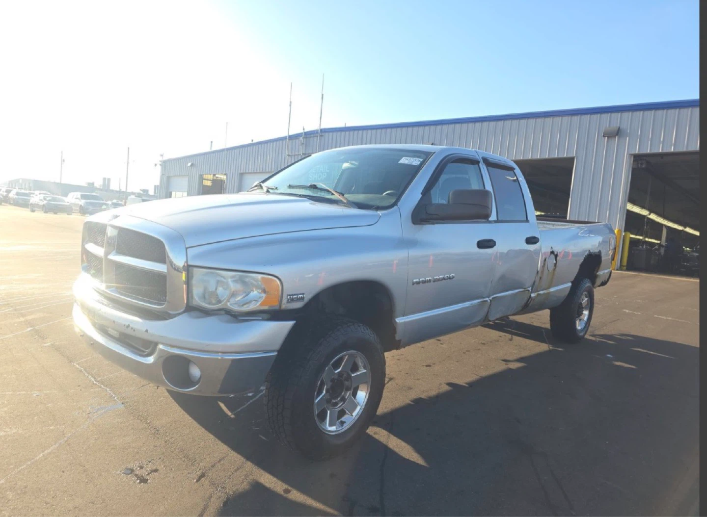 Silver Dodge Ram 2500 Pickup Truck