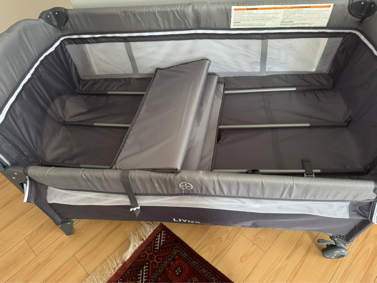 LIVINGbasics 4-in-1 Baby Playard Bassinet with Changing Table - photo 5