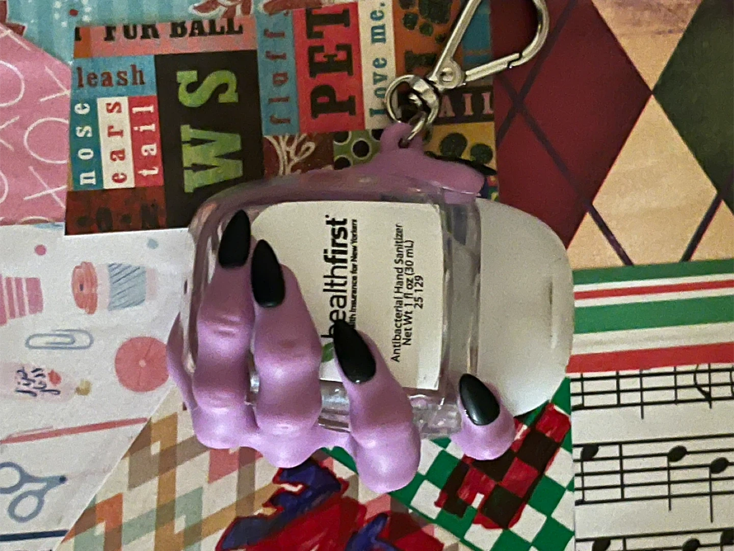 PocketBac Hand Sanitizer Holder - Purple Witch Hand - photo 3