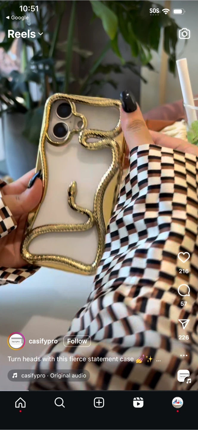 CasifyPro Snake Luxe iPhone Case