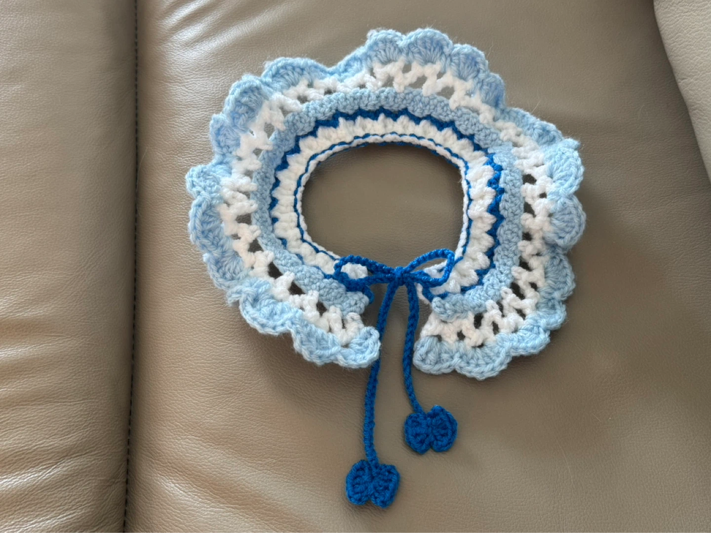 Handmade Crochet Pet Collar - photo 2