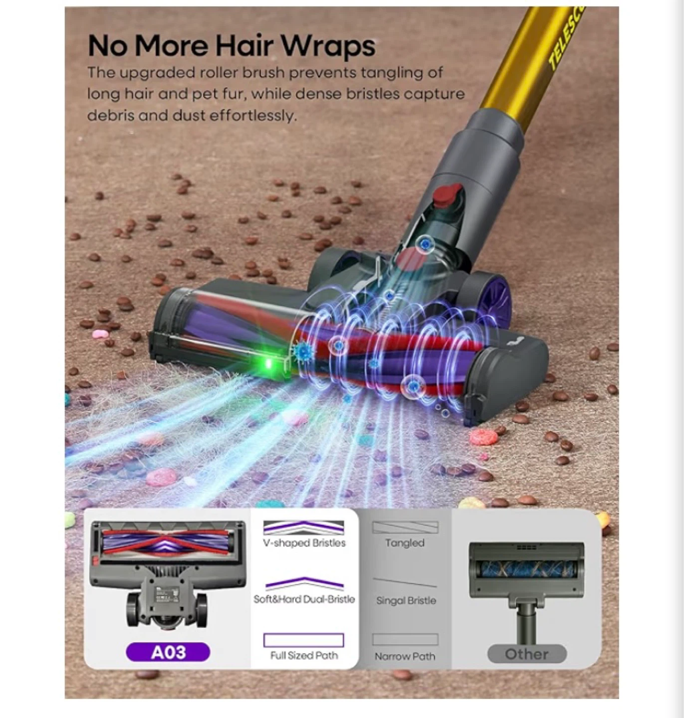 AlloyMove Cordless Vacuum Cleaner 45KPA, 60 Mins Runtime - photo 4