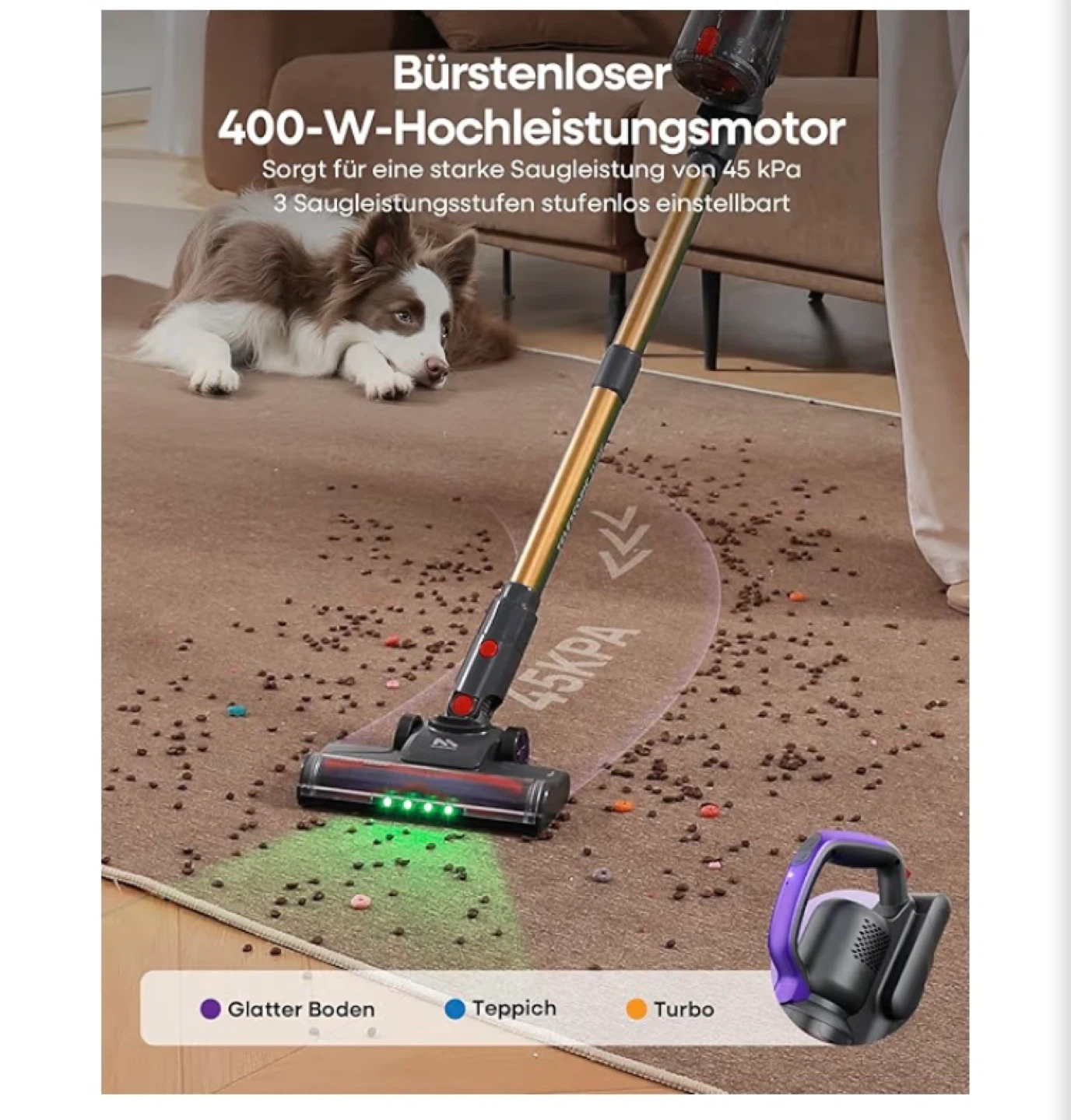 AlloyMove Cordless Vacuum Cleaner 45KPA, 60 Mins Runtime - photo 2