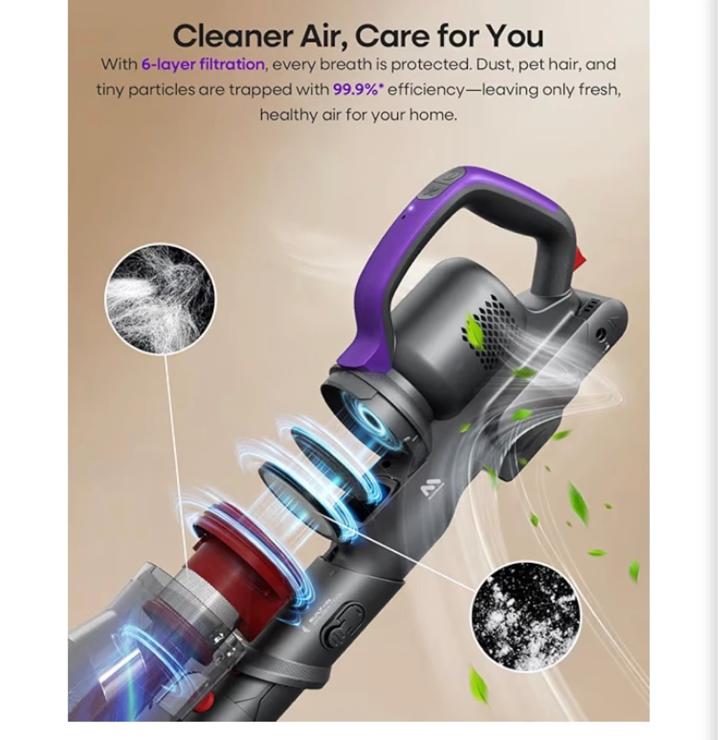 AlloyMove Cordless Vacuum Cleaner 45KPA, 60 Mins Runtime - photo 5