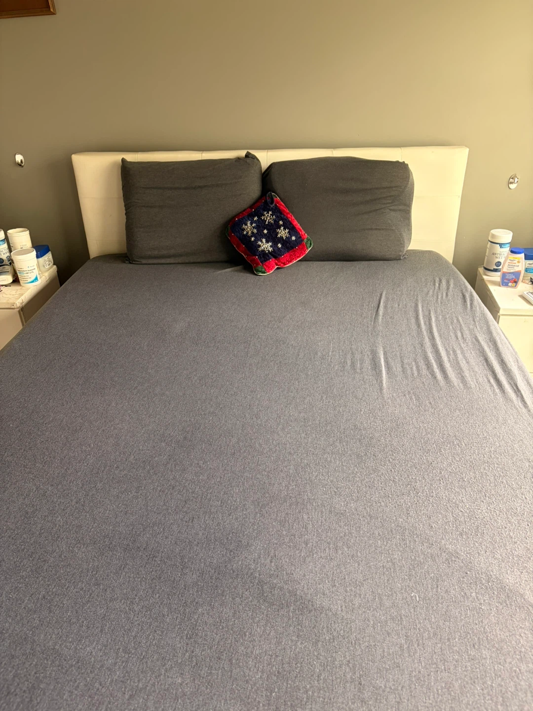 Leather Bed  Storage Drawer Headboard & Hybrid Mattress - photo 2