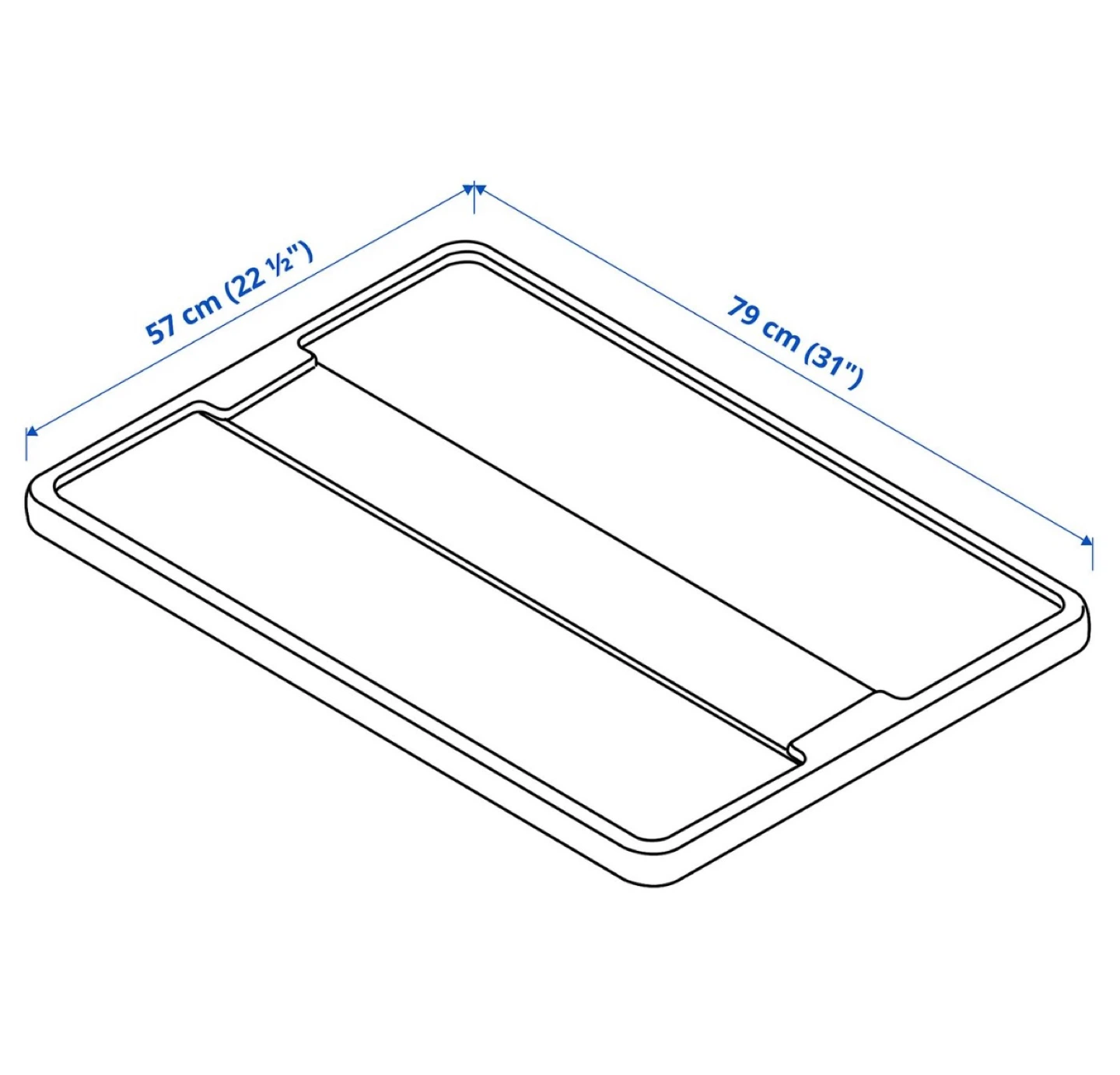 IKEA plastic storage box with lid (78cm) - photo 4
