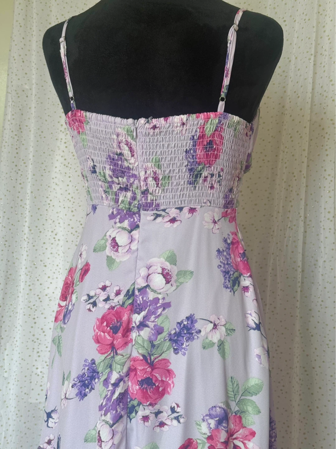 Floral Print Smocked Maxi Dress - photo 4