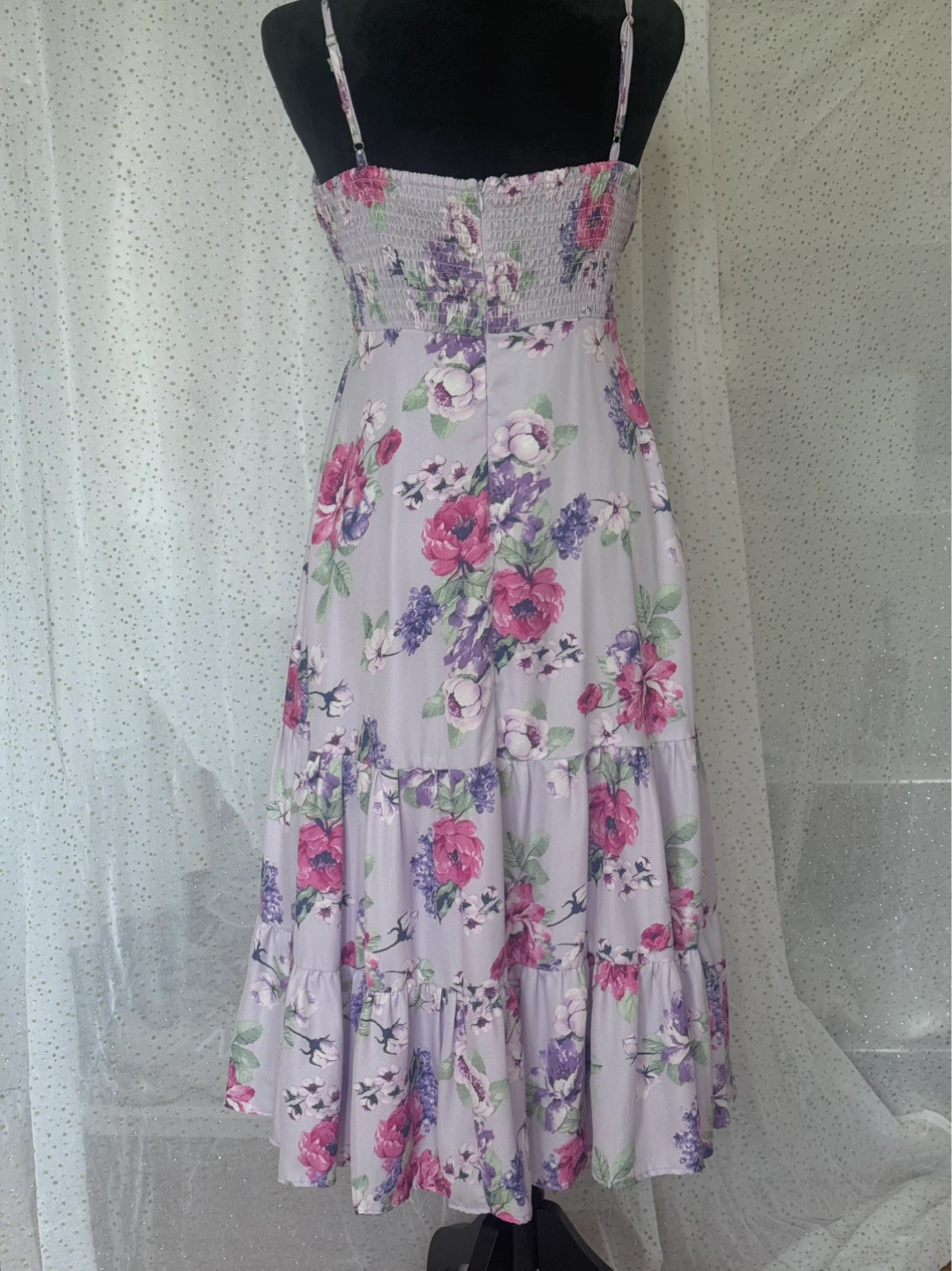 Floral Print Smocked Maxi Dress - photo 2