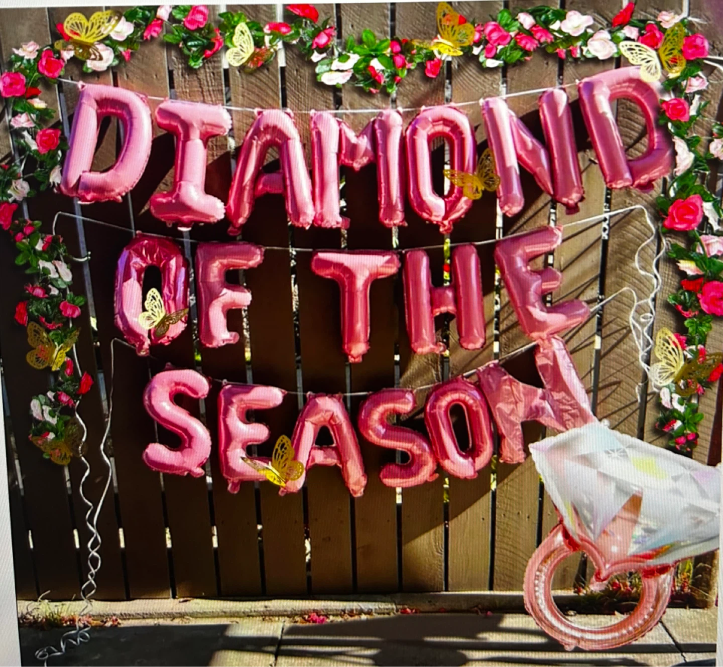 Diamond of the Season Balloon Arch & Flower Garland Set - photo 3