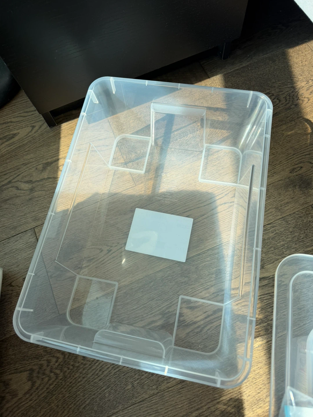 IKEA Storage Box 39cm Clear Plastic