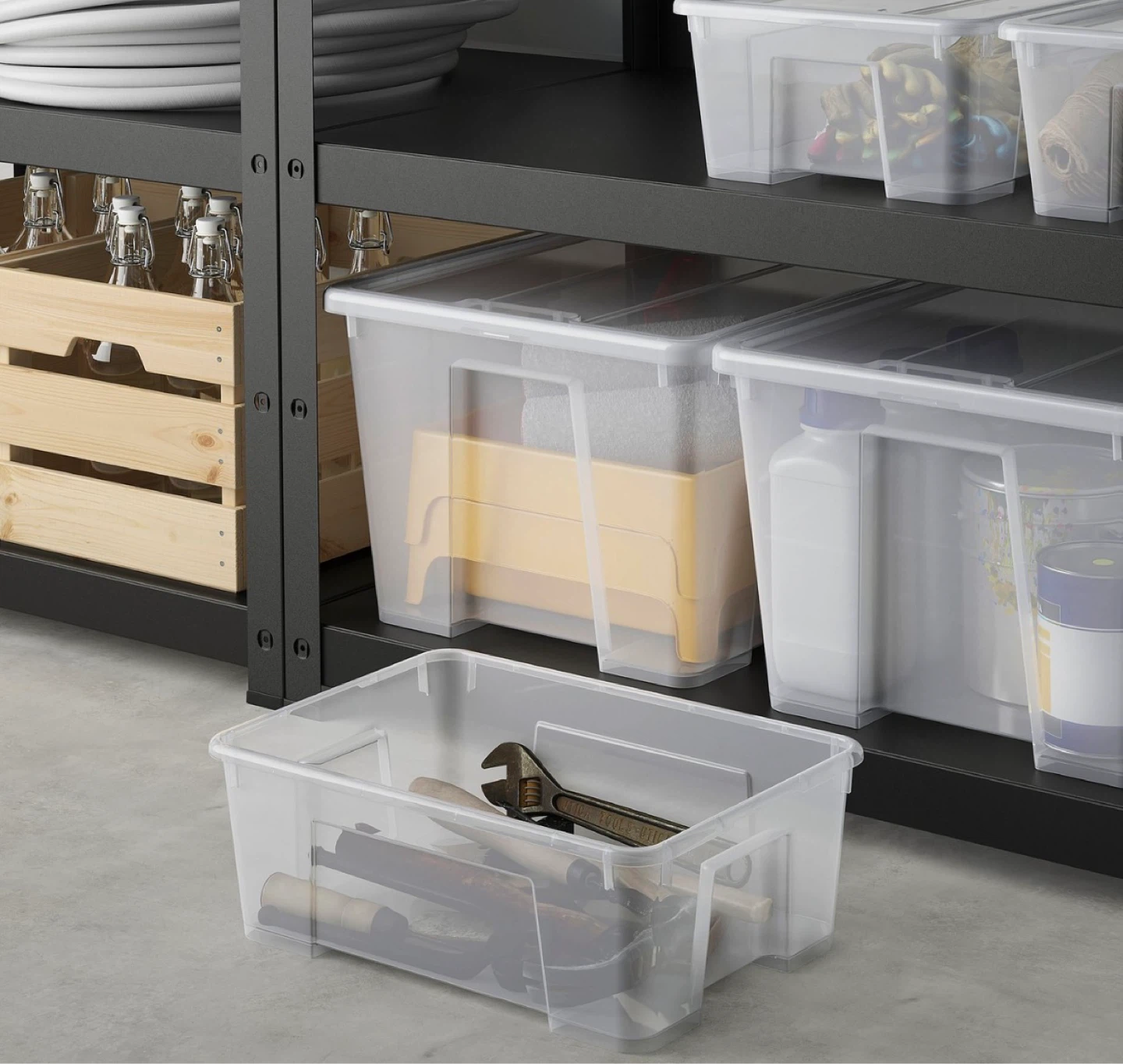 IKEA Storage Box 39cm Clear Plastic - photo 5