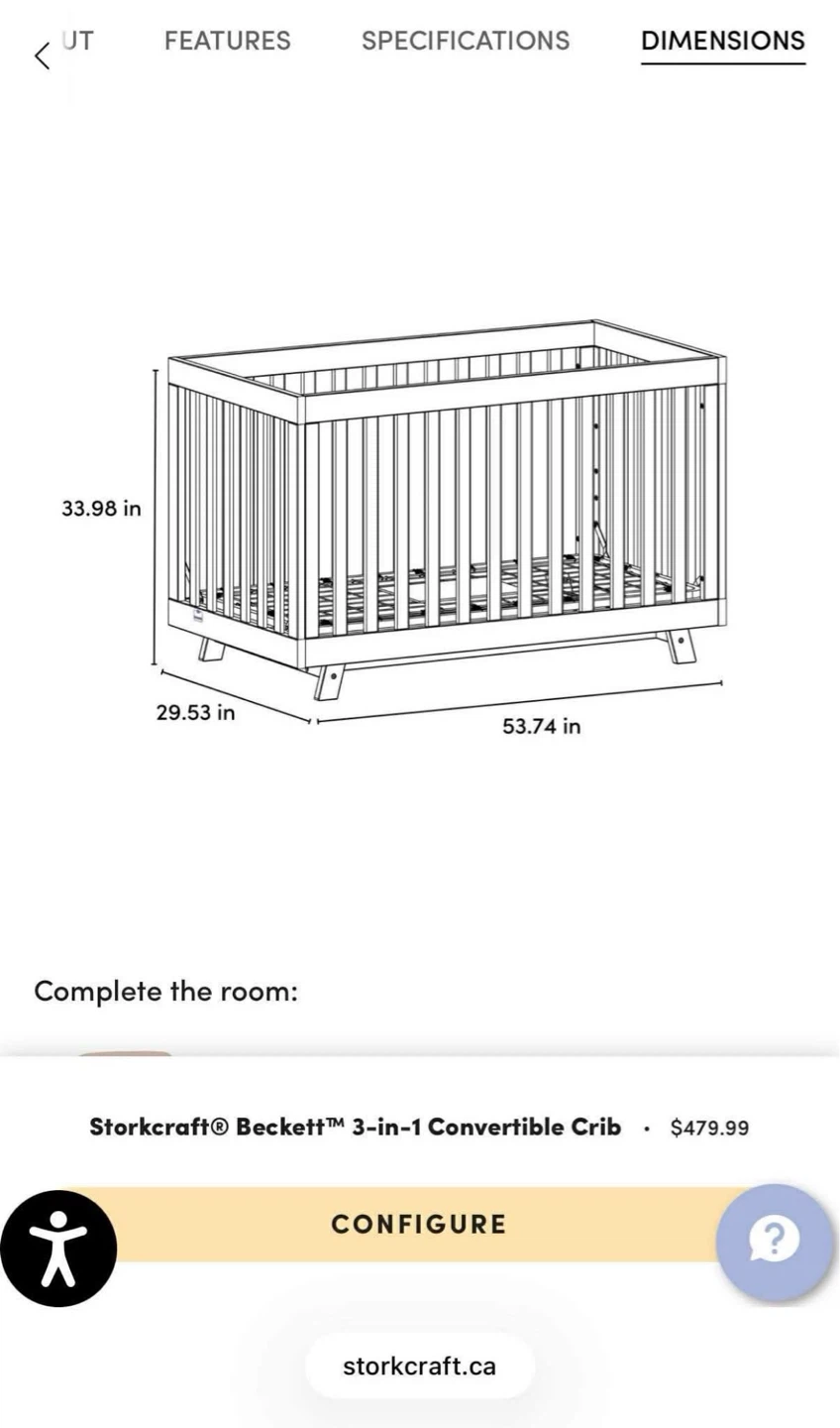 Storkcraft Beckett 3-in-1 Convertible Crib - photo 4