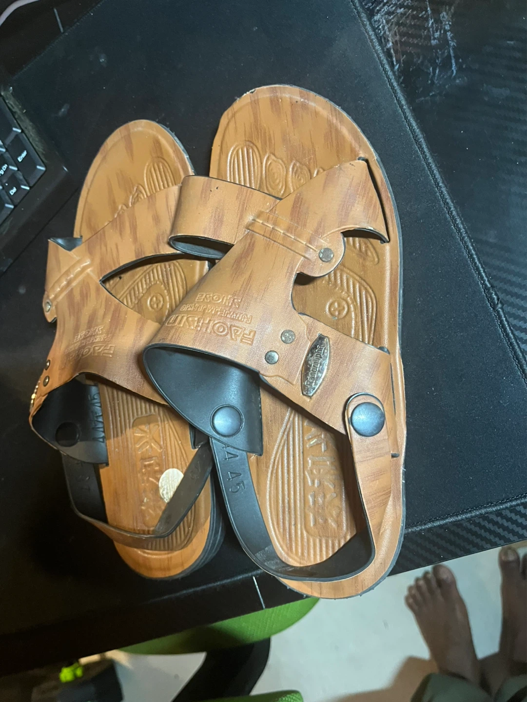 Men's Brown FASHION Sandals Size 44/45 - photo 4