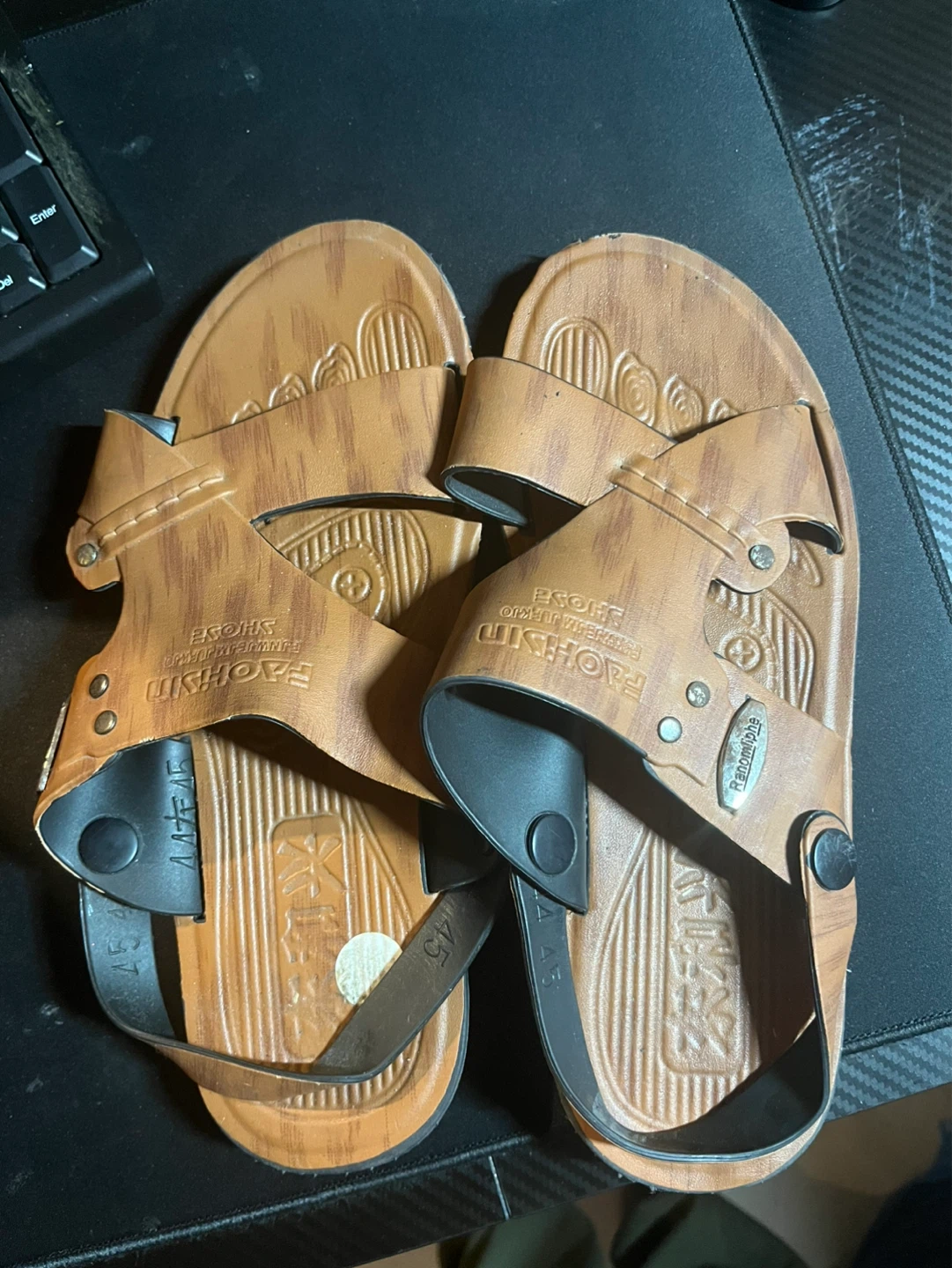 Men's Brown FASHION Sandals Size 44/45 - photo 3